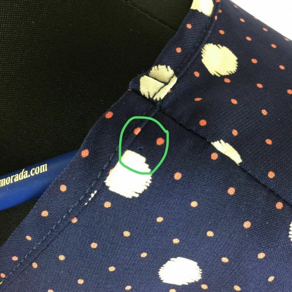 Poema S Polka Dot Patterned Blouse Sleeve Accents - Picture 4 of 12